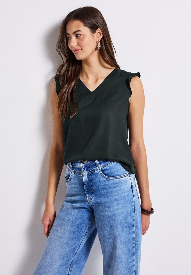 STREET ONE Shirttop mit Häkeldetails von STREET ONE
