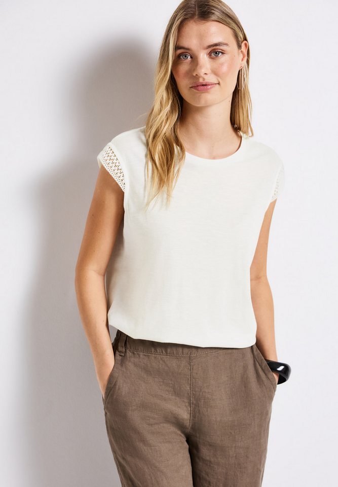 STREET ONE Shirttop mit Häkeldetails von STREET ONE