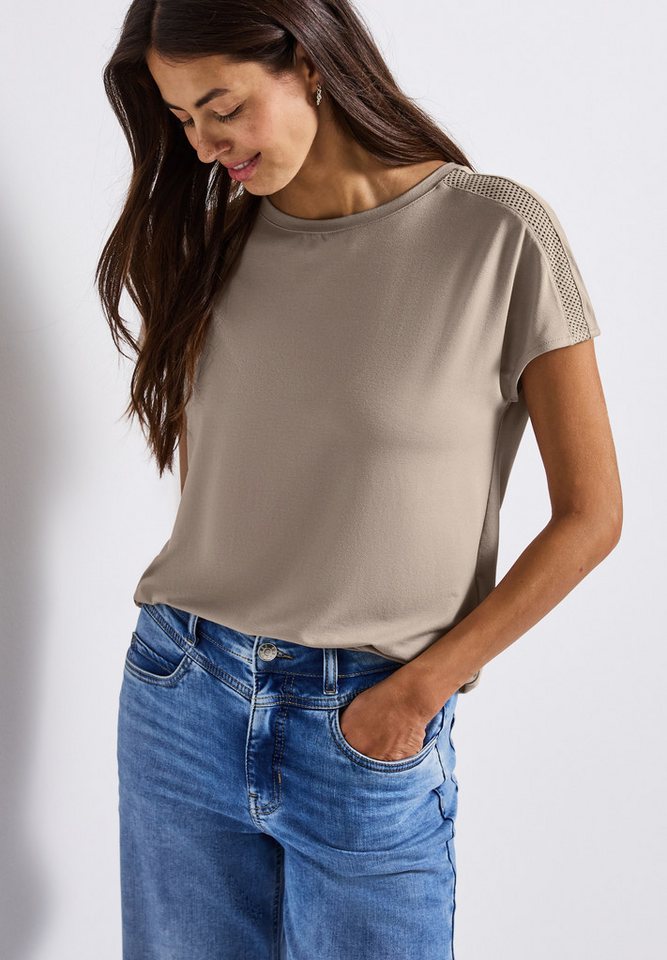 STREET ONE Shirttop mit Mesh-Detail von STREET ONE