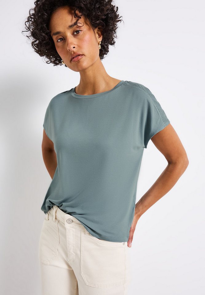 STREET ONE Shirttop mit Mesh-Detail von STREET ONE