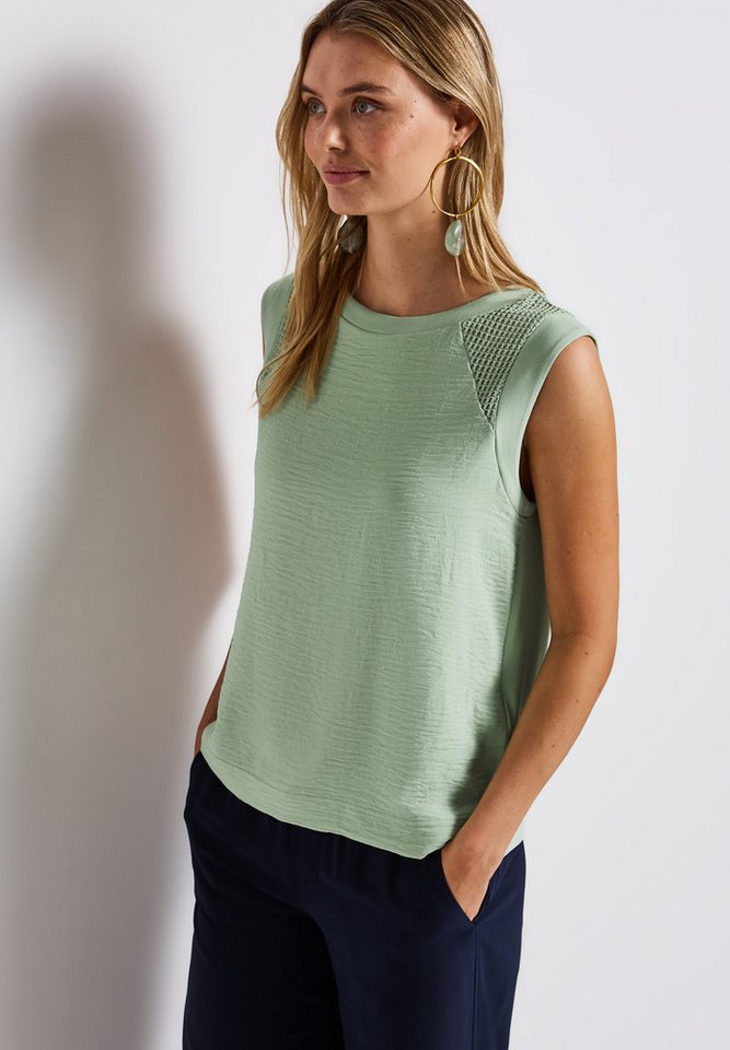 STREET ONE Shirttop mit Mesh-Details von STREET ONE
