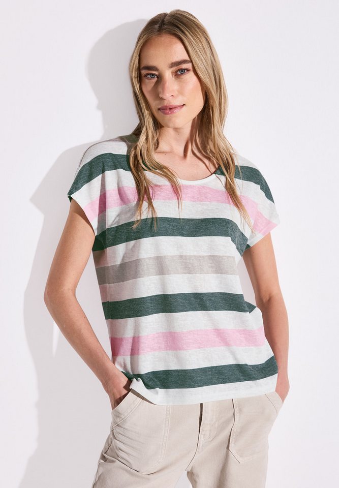 STREET ONE Shirttop mit Streifen Muster von STREET ONE