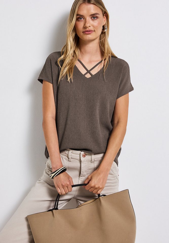 STREET ONE Shirttop mit Struktur von STREET ONE