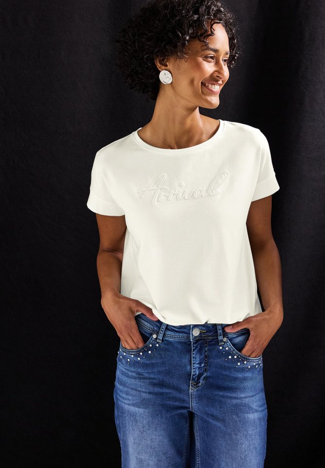STREET ONE Shirttop mit Wording-Stickerei STREET ONE Shirttop mit Wording-Stickerei von STREET ONE