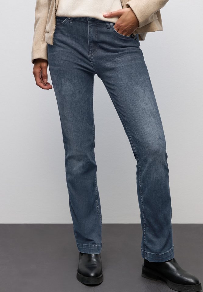 STREET ONE Slim-fit-Jeans QR Style Bootcut im 5-Pocket-Style und mit Stretch von STREET ONE