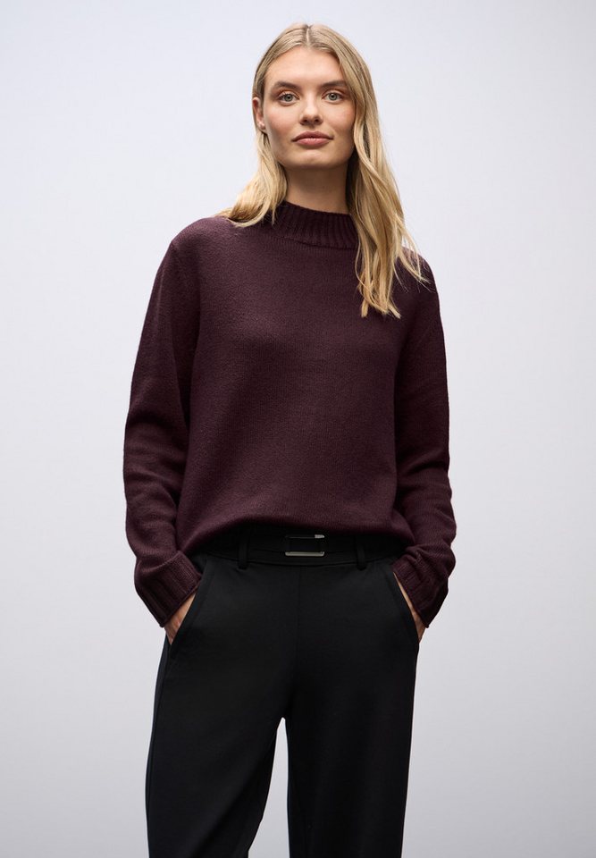 STREET ONE Rollkragenpullover mit Rippbündchen von STREET ONE