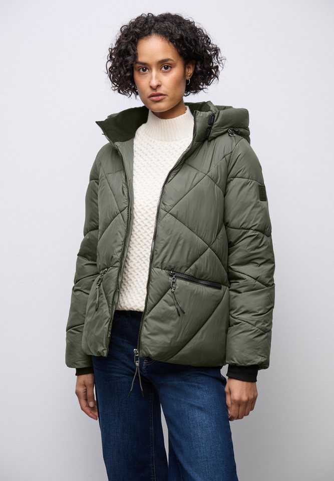 STREET ONE Steppjacke mit Kapuze mit Tunnelzugband von STREET ONE