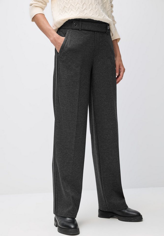 STREET ONE Stoffhose Melange mit Gallonstreifen von STREET ONE