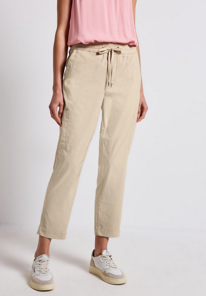 STREET ONE Stoffhose Style Bonny Sommerhose mit elastischem Bund mit Tunnelzug von STREET ONE