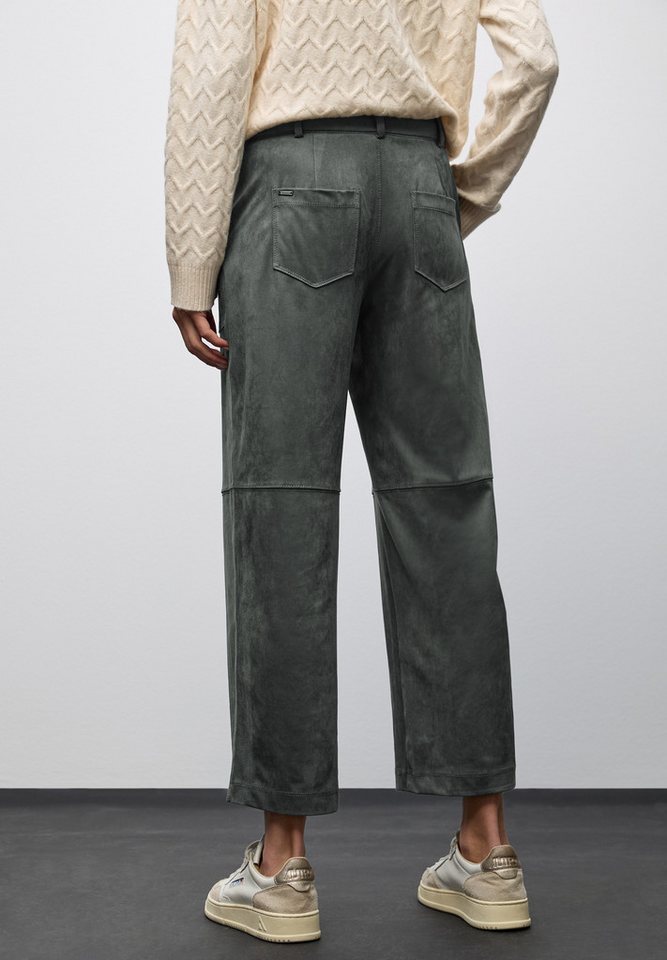 STREET ONE Stoffhose Velour - mit Stretch und Eingrifftaschen von STREET ONE