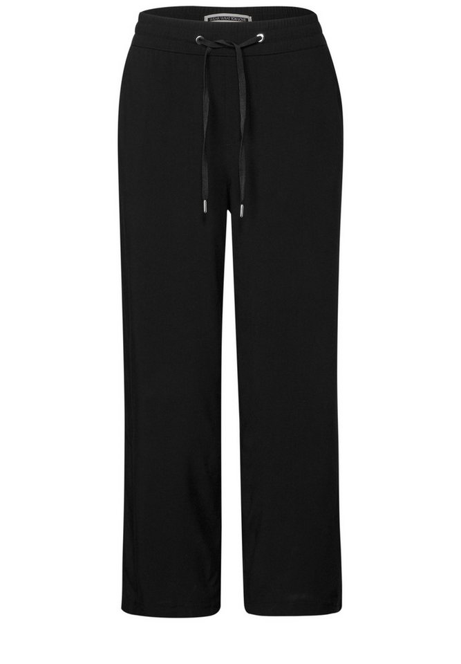 STREET ONE Stoffhose – Wide Leg Loose Fit Hose, Leichte Sommerhose von STREET ONE