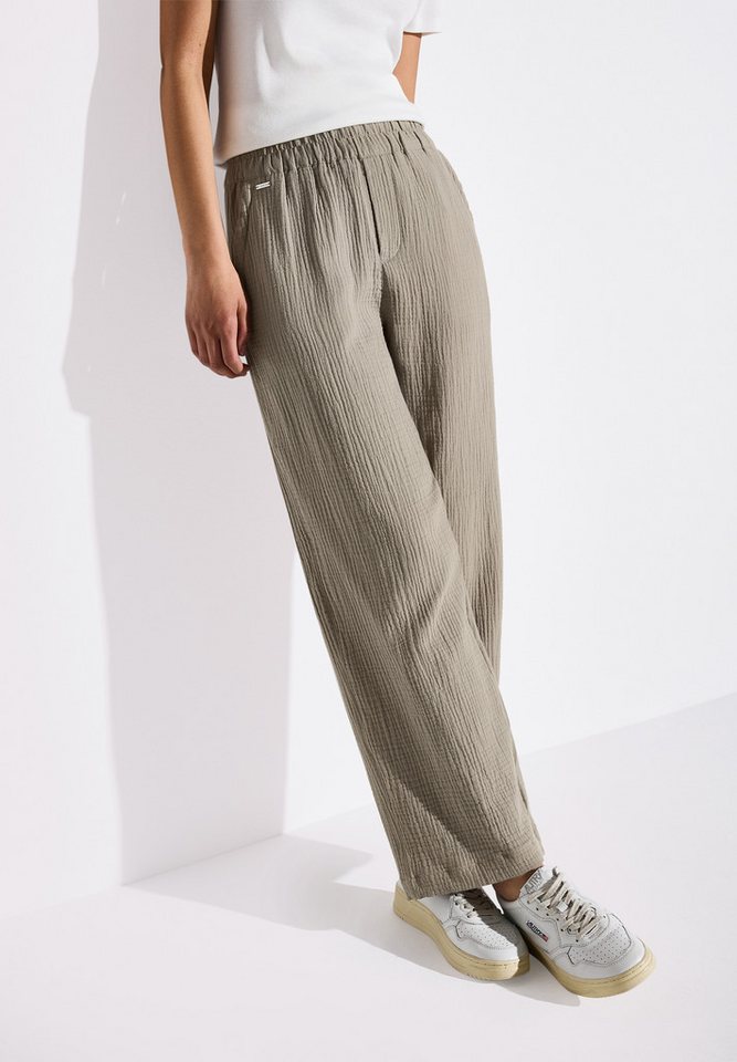 STREET ONE Stoffhose Sommerhose in Struktur-Optik von STREET ONE