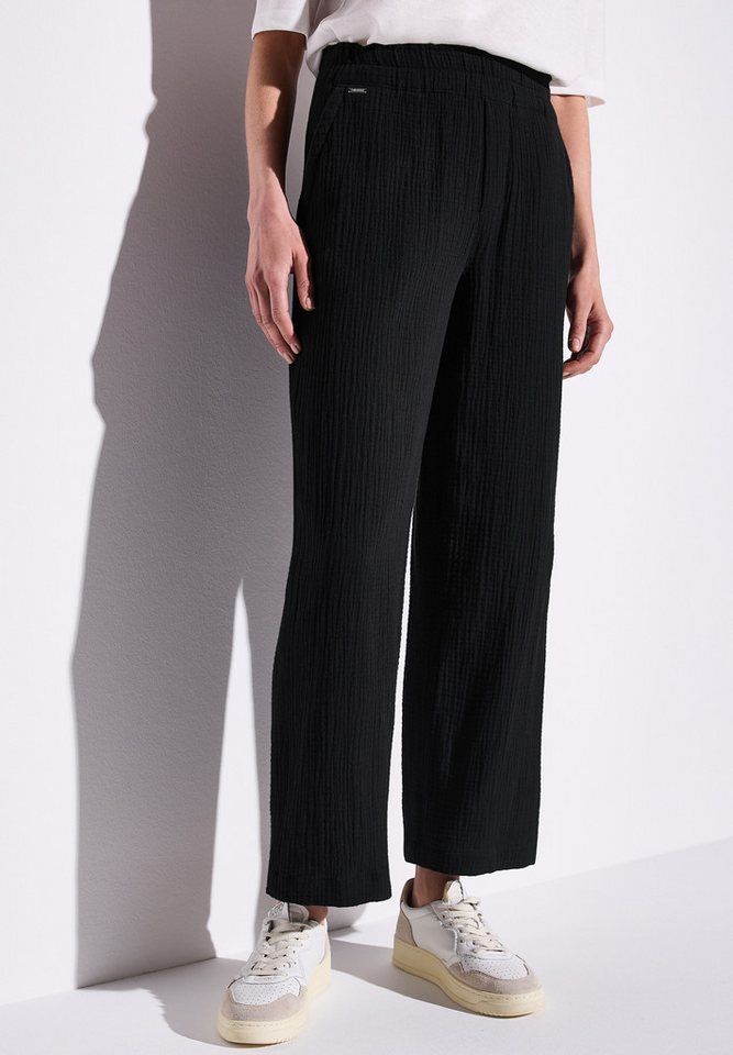 STREET ONE Stoffhose Sommerhose in Struktur-Optik von STREET ONE