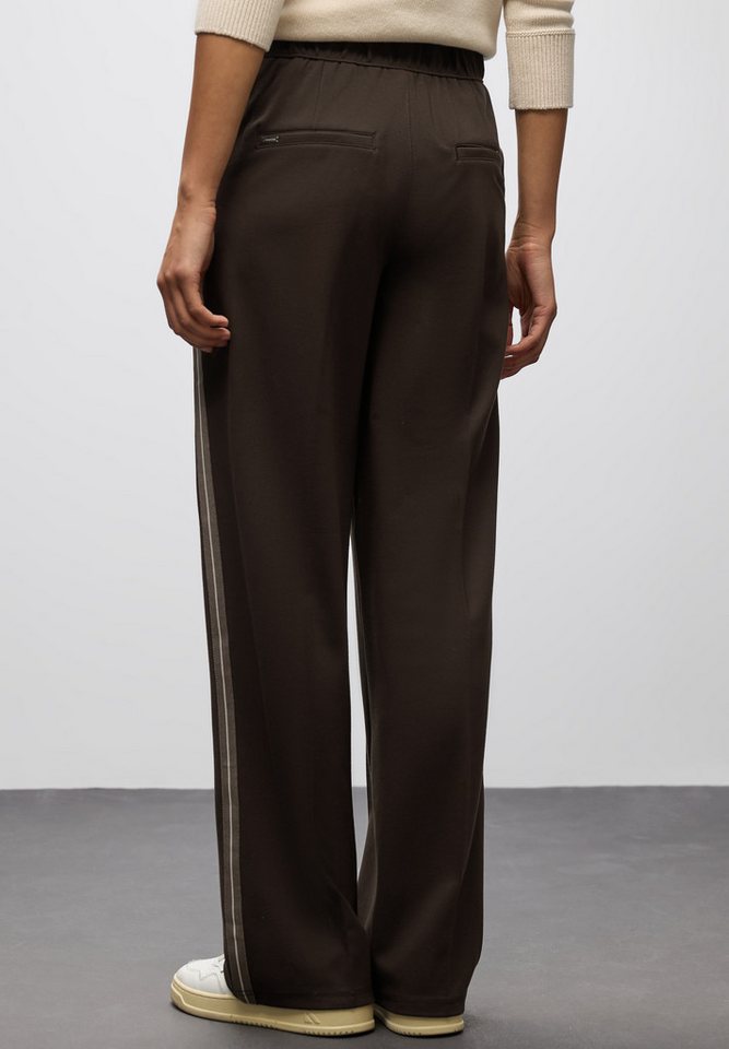 STREET ONE Stoffhose mit Galonstreifen und aus Viskose mit Elasthan von STREET ONE