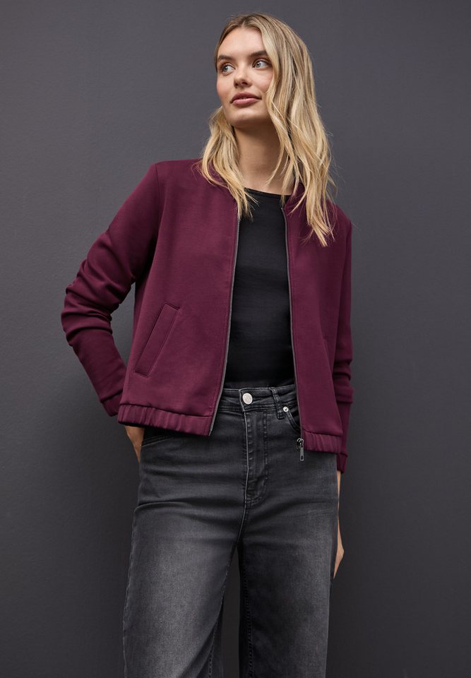 STREET ONE Strickjacke im sportiven Blouson-Style von STREET ONE