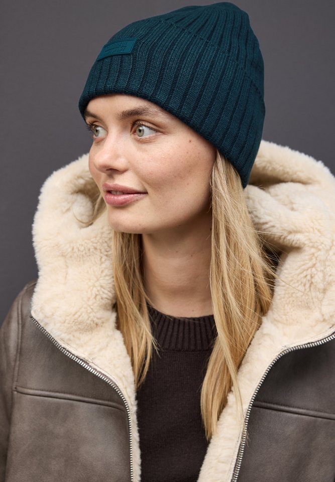 STREET ONE Strickmütze in softem Material-Mix von STREET ONE