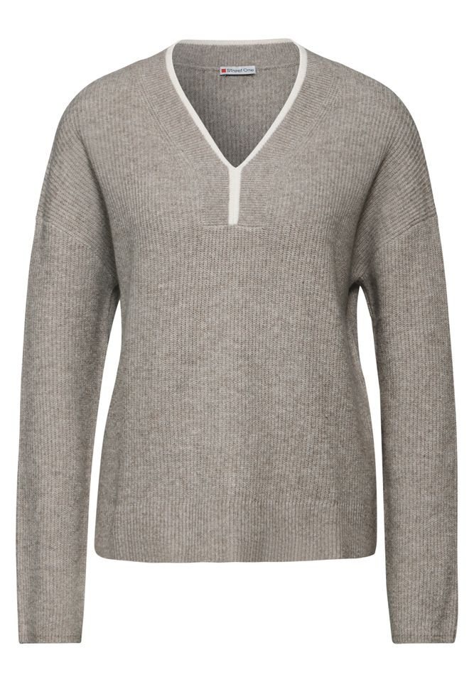STREET ONE Strickpullover – Pullover mit V-Ausschnitt von STREET ONE