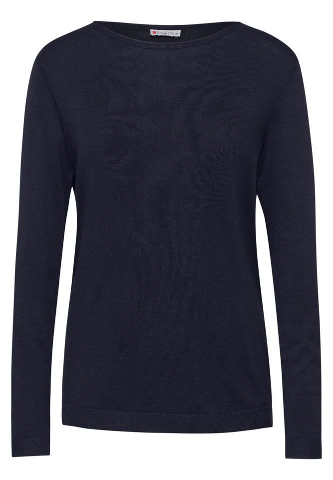 STREET ONE Strickpullover – Weicher Pullover mit U-Boot-Ausschnitt von STREET ONE