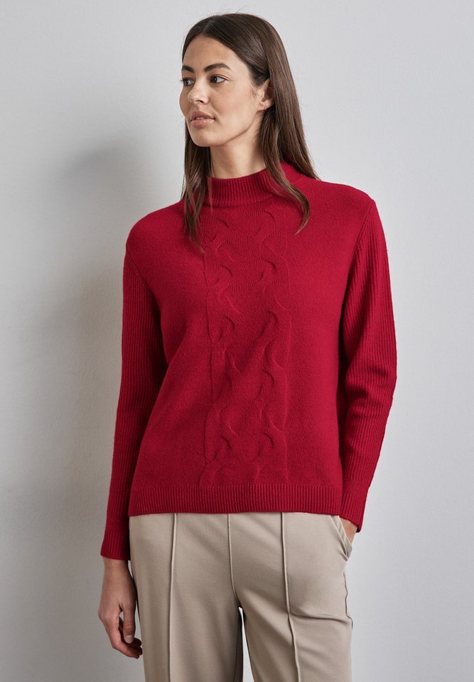 STREET ONE Strickpullover aus softem Materialmix von STREET ONE