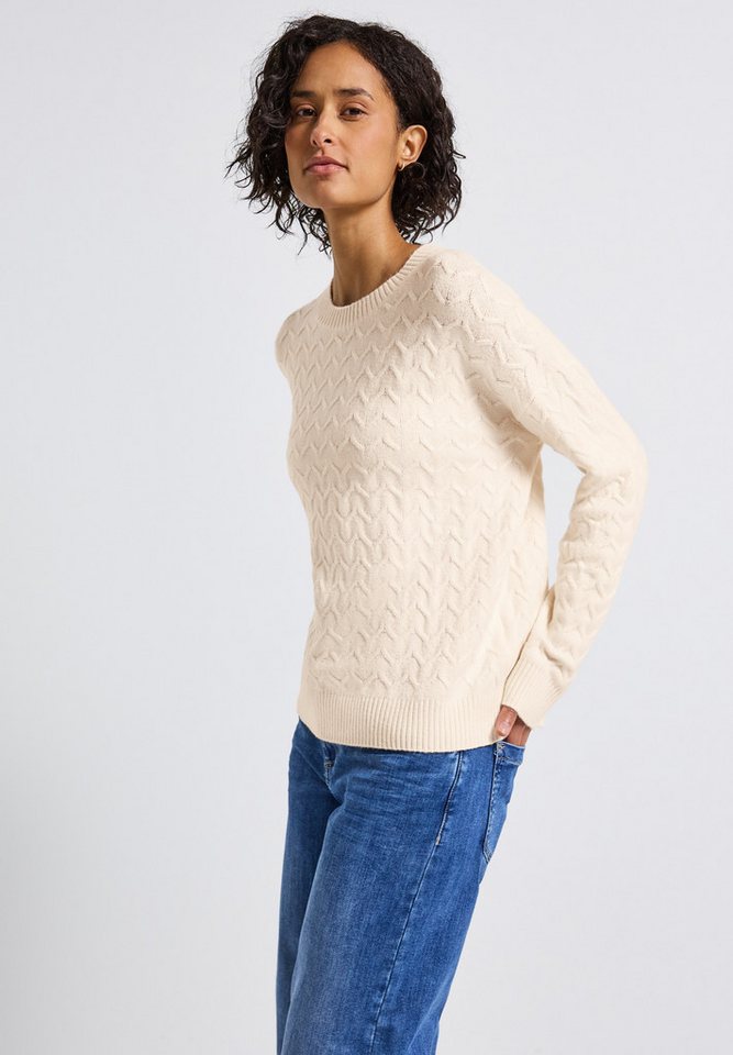 STREET ONE Strickpullover mit Rundhalsausschnitt von STREET ONE