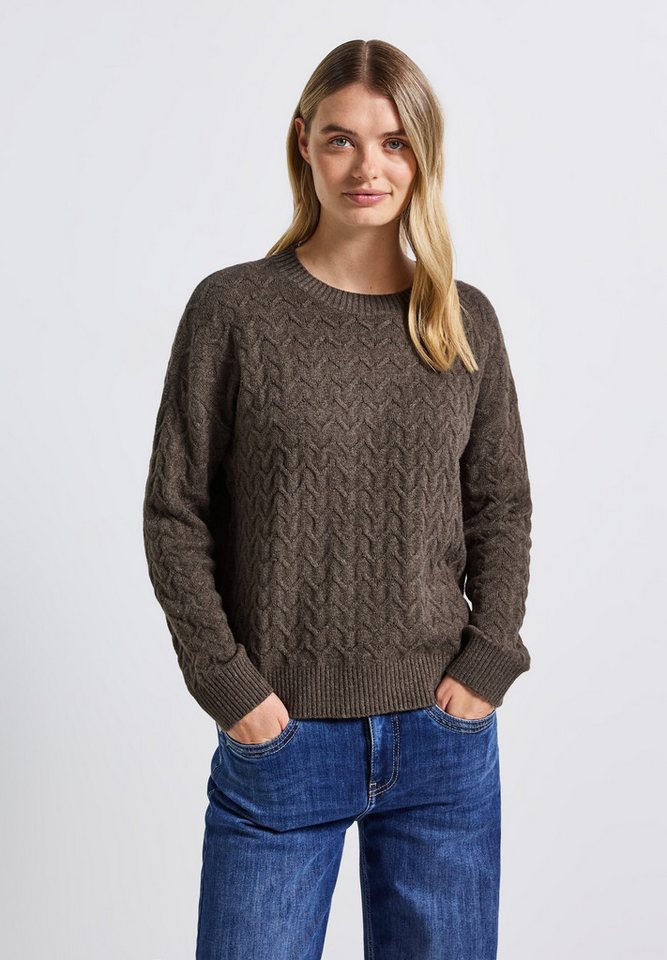STREET ONE Strickpullover mit Rundhalsausschnitt STREET ONE Strickpullover mit Rundhalsausschnitt von STREET ONE