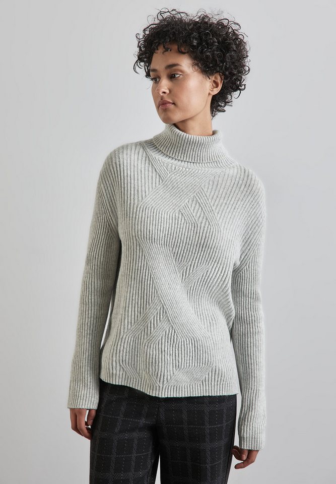 STREET ONE Strickpullover mit Stehkragen von STREET ONE