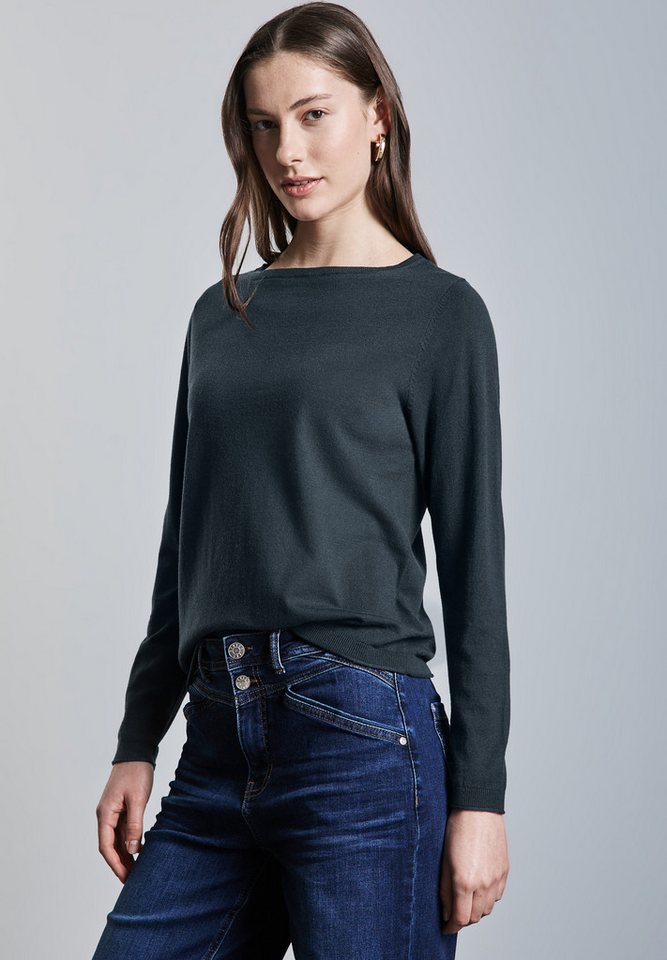 STREET ONE Strickpullover mit U-Boot Ausschnitt von STREET ONE