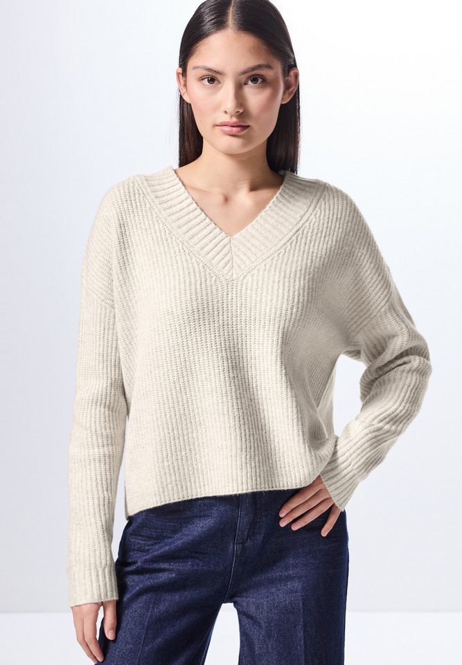 STREET ONE STUDIO Strickpullover mit V-Ausschnitt von STREET ONE STUDIO