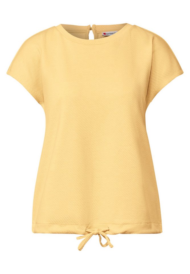 STREET ONE T-Shirt - Strukturshirt Damen – Feinstruktur T?Shirt – Kurzarmshir von STREET ONE