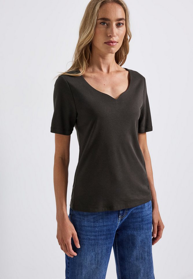 STREET ONE T-Shirt im soften Baumwoll-Mix von STREET ONE