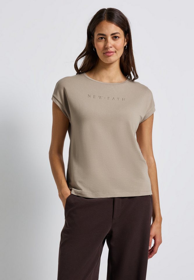 STREET ONE T-Shirt mit Glitzer-Wording-Print von STREET ONE