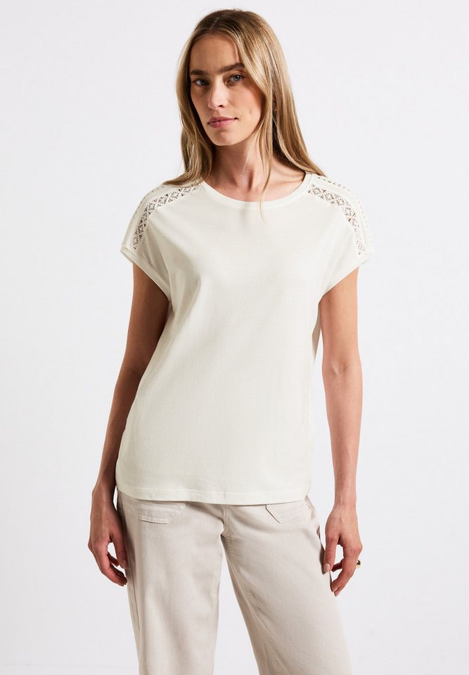 STREET ONE T-Shirt mit Häkeldetails von STREET ONE
