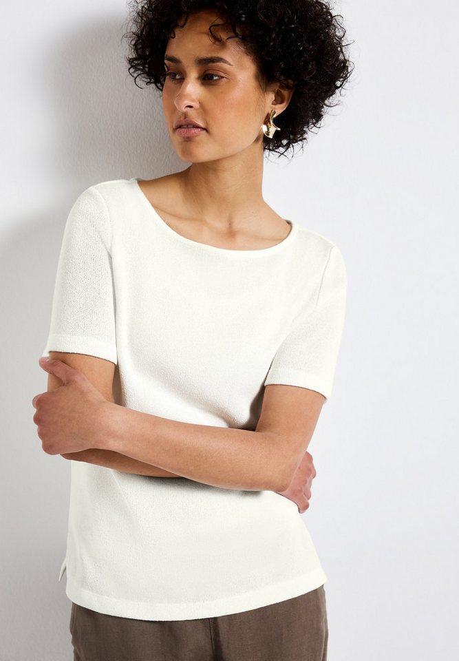 STREET ONE T-Shirt mit U-Boot Ausschnitt von STREET ONE