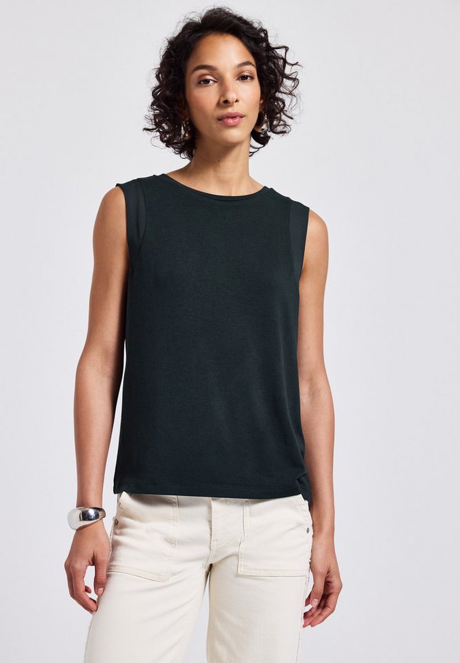 STREET ONE Trägertop mit Chiffondetails von STREET ONE