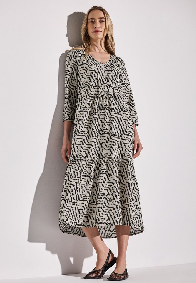 STREET ONE Tunikakleid Sommerkleid mit Volants von STREET ONE