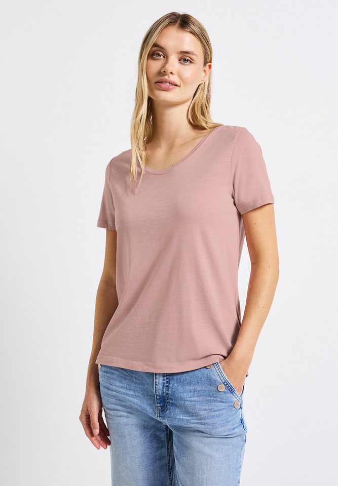 STREET ONE V-Shirt im soften Baumwoll-Mix STREET ONE V-Shirt im soften Baumwoll-Mix von STREET ONE