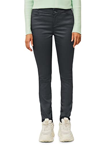 Street One Damen A375847 Stoffhose High Waist, Schwarz, 46W / 30L EU von STREET ONE