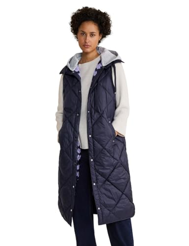 Street One Damen Lange Steppweste gravity blue 36 von STREET ONE