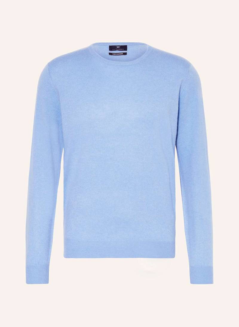 Strokesman's Cashmere-Pullover blau von STROKESMAN'S