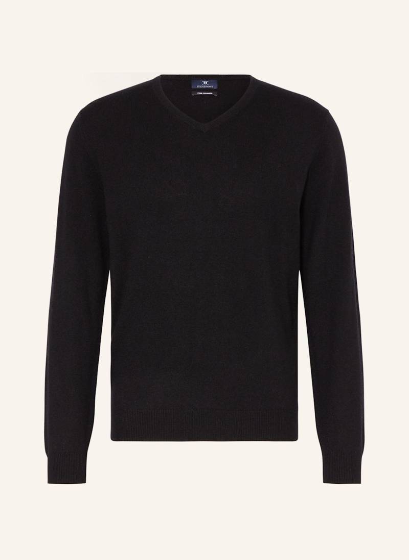 Strokesman's Cashmere-Pullover schwarz von STROKESMAN'S