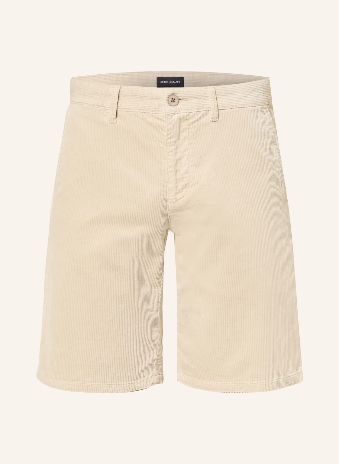 Strokesman's Chinoshorts Regular Fit Aus Cord beige von STROKESMAN'S
