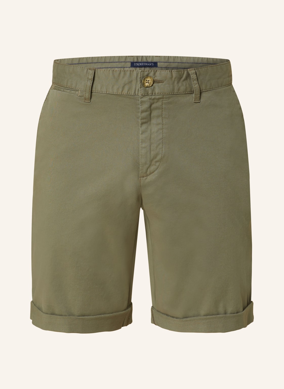 Strokesman's Chinoshorts Slim Fit gruen von STROKESMAN'S