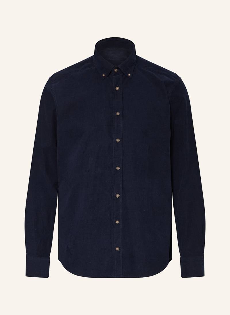 Strokesman's Cordhemd Regular Fit blau von STROKESMAN'S