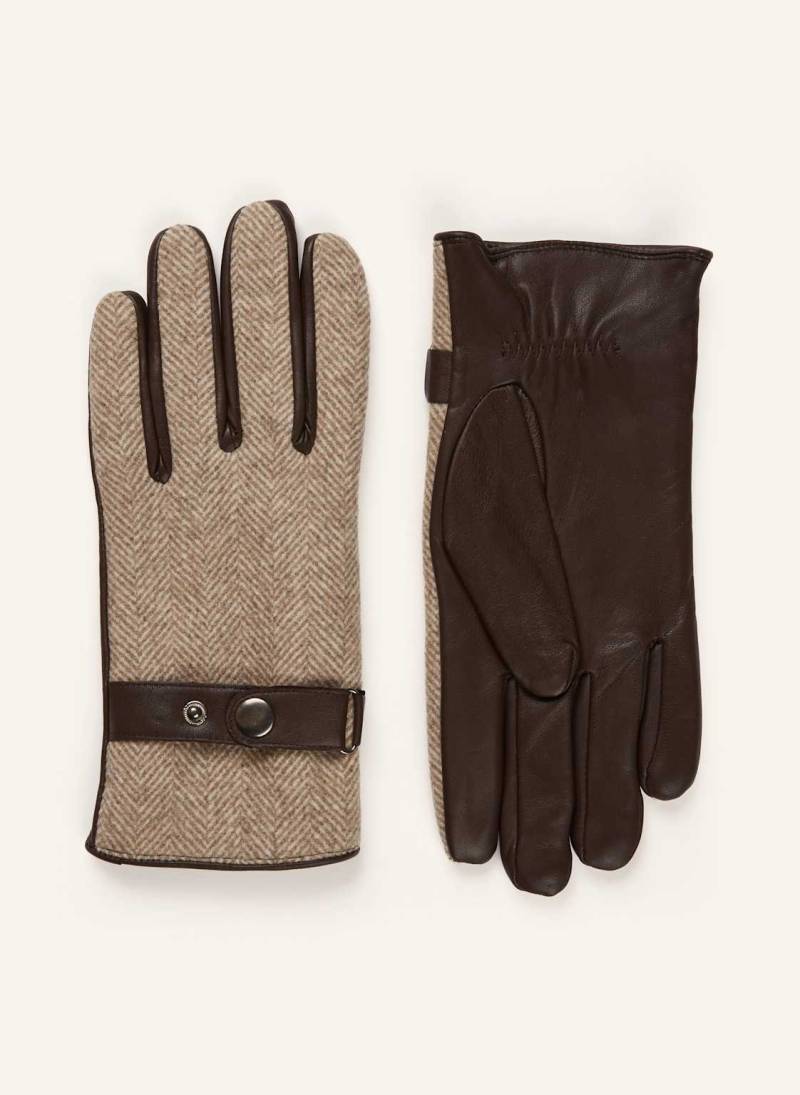 Strokesman's Lederhandschuhe beige von STROKESMAN'S