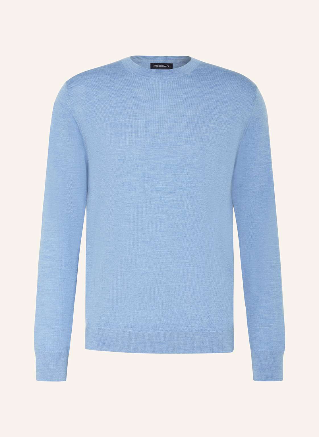 Strokesman's Pullover Aus Merinowolle blau von STROKESMAN'S