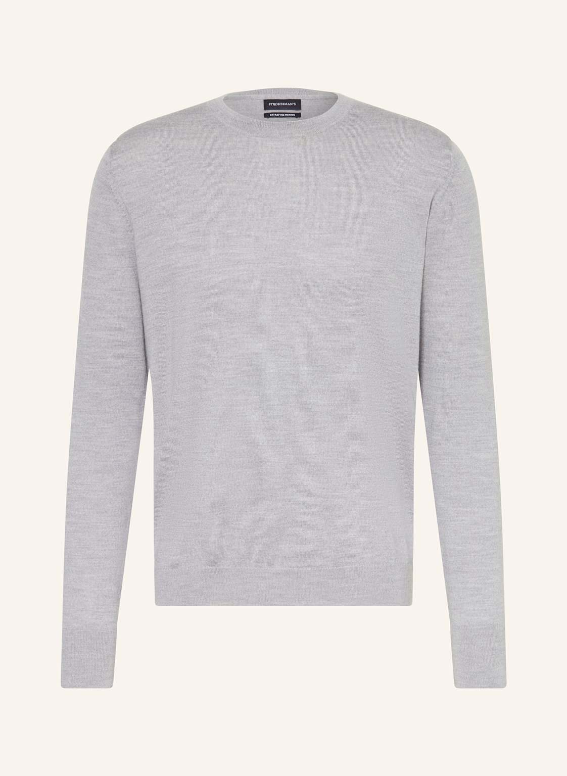 Strokesman's Pullover Aus Merinowolle grau von STROKESMAN'S
