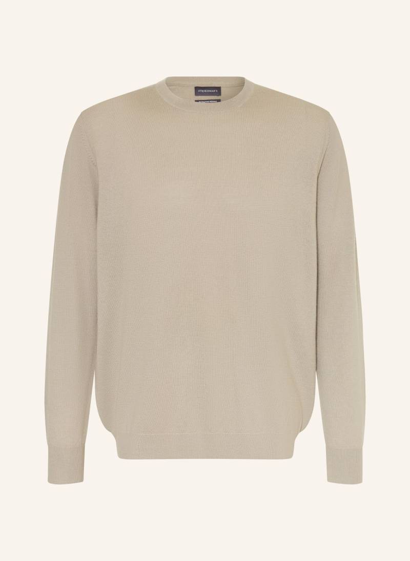 Strokesman's Pullover Aus Merinowolle gruen von STROKESMAN'S