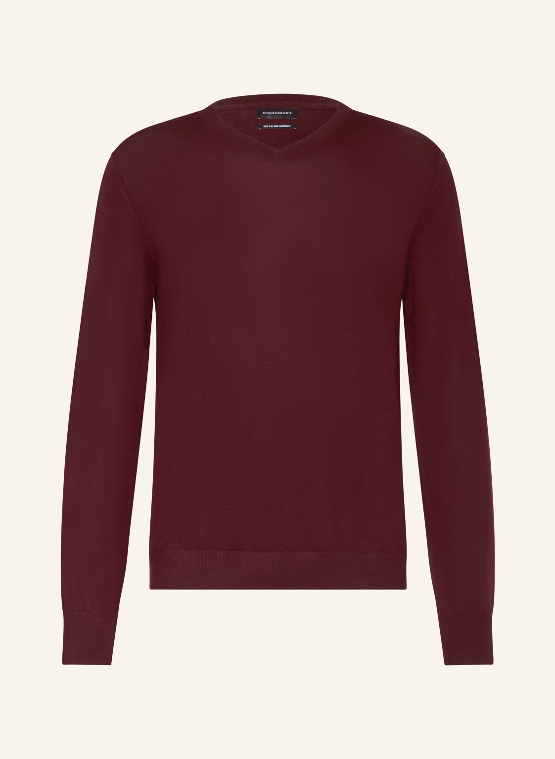 Strokesman's Pullover Aus Merinowolle rot von STROKESMAN'S