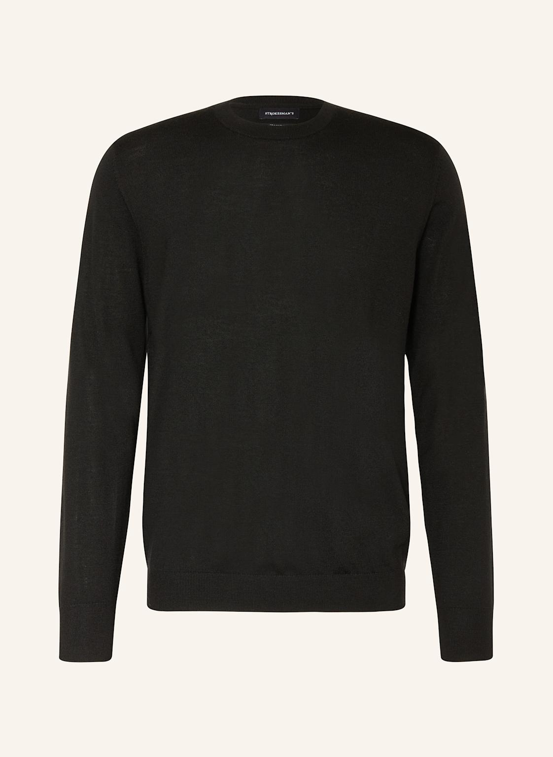 Strokesman's Pullover Aus Merinowolle schwarz von STROKESMAN'S