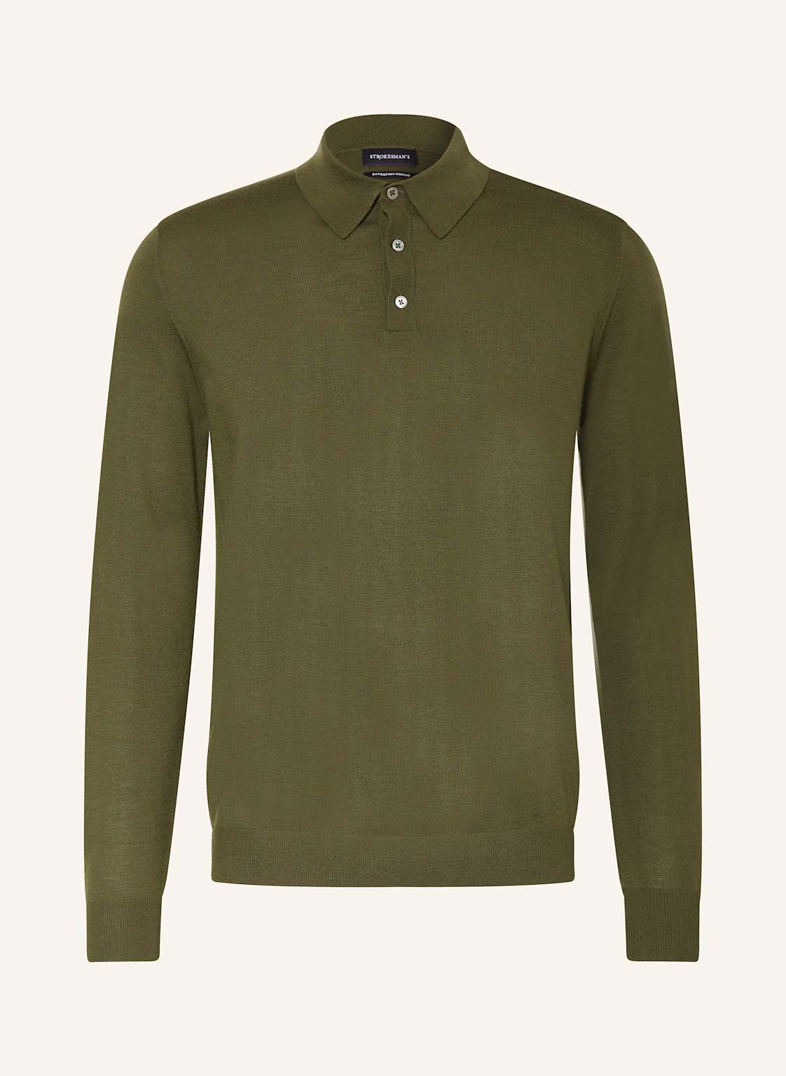Strokesman's Strick-Poloshirt gruen von STROKESMAN'S